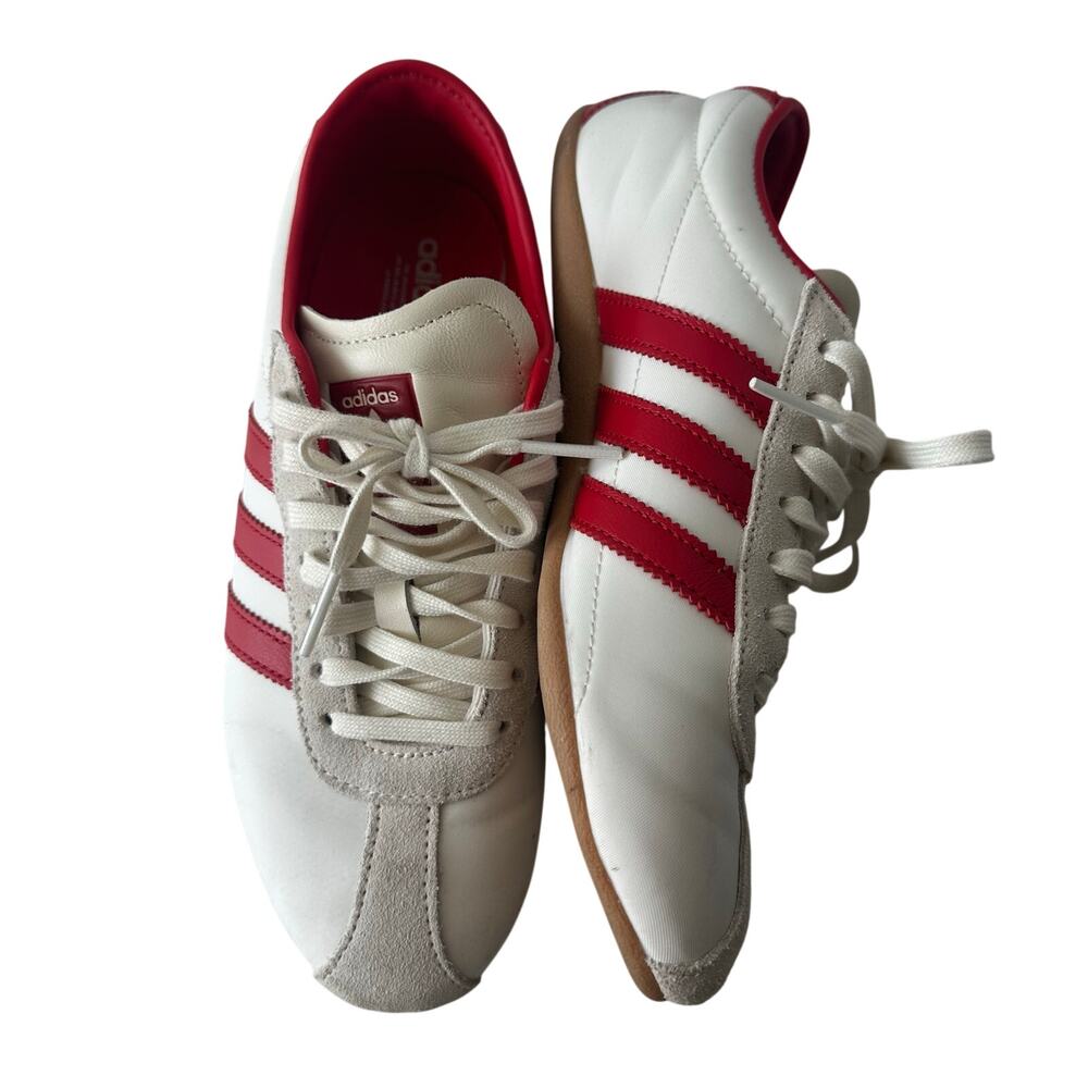Adidas Originals (7) Tokyo Off White/Scarlet Red Sneaker Y2K Sporty Chic Vibes